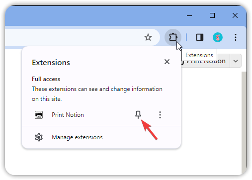 Print Notion user manual step-by-step screenshot